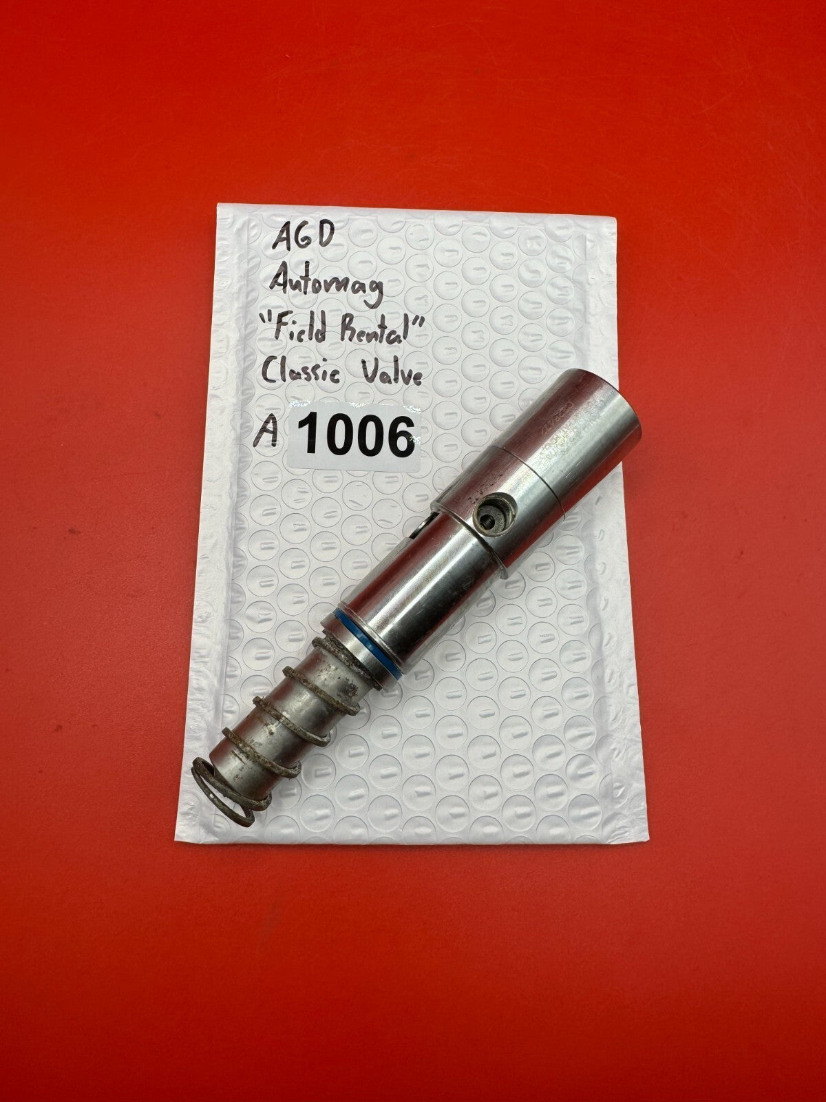 AGD Automag ''Field Rental'' Classic Valve - used paintball valve - silver (raw aluminum/stainless)