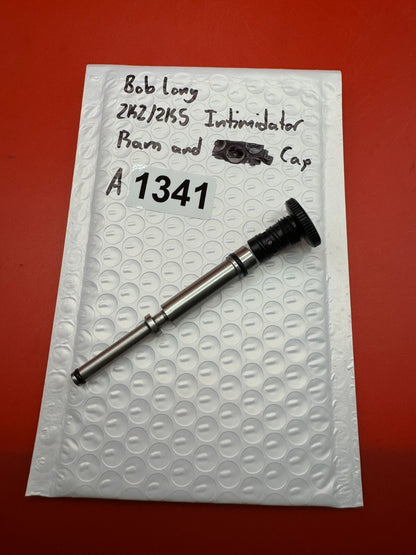Bob Long 2K2/2K5 Intimidator Ram and Cap - used paintball ram and cap - black/silver