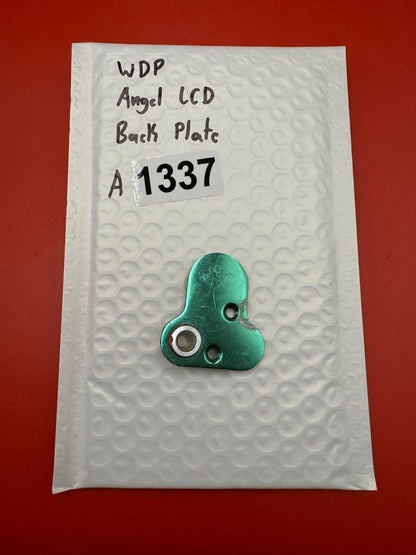 WDP Angel LCD Back Plate - used paintball back plate - green anno