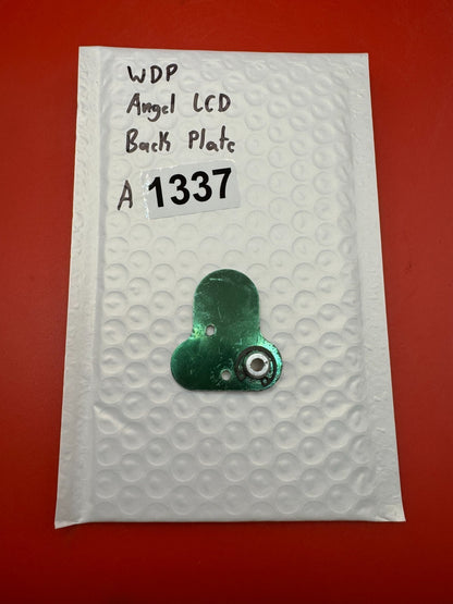 WDP Angel LCD Back Plate - used paintball back plate - green anno