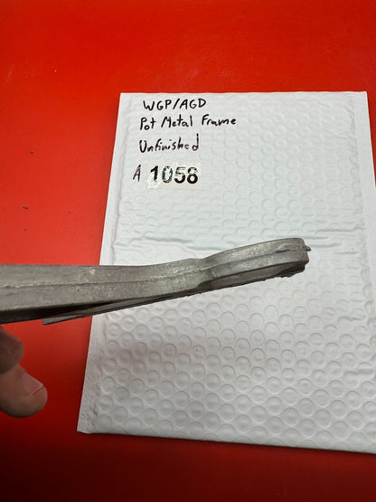 WGP/AGD Pot Metal Paintball Marker Frame Unfinished - used paintball grip frame - raw / unfinished pot metal