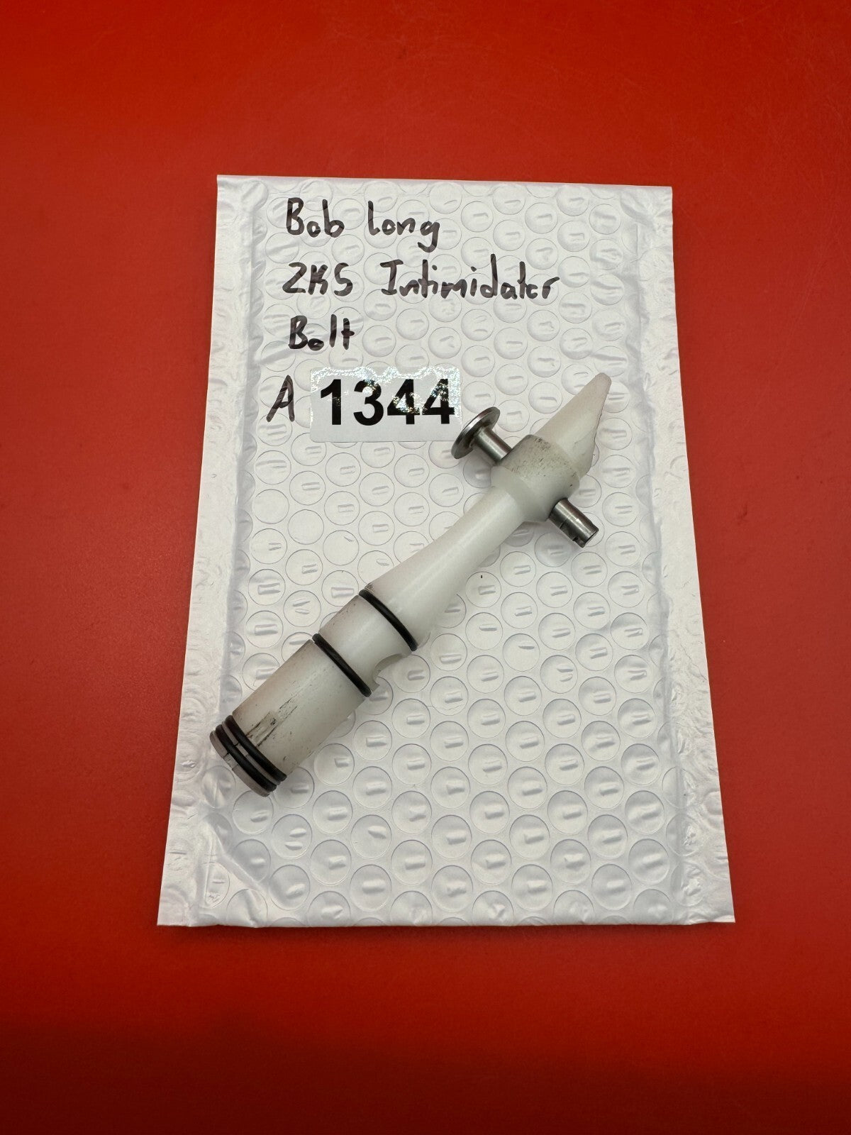 Bob Long 2K5 Intimidator Bolt - used paintball bolt - white