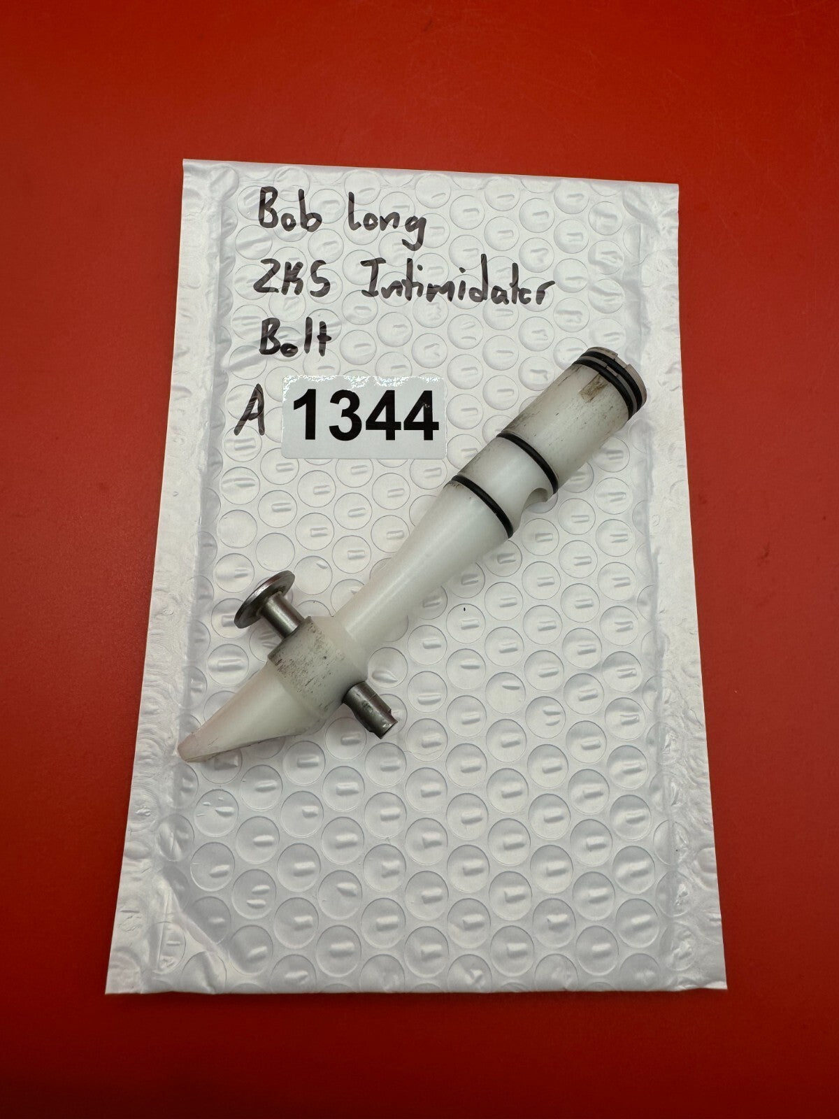 Bob Long 2K5 Intimidator Bolt - used paintball bolt - white