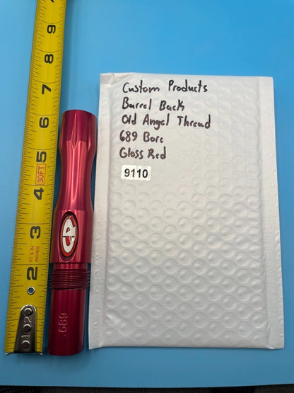 Custom Products Paintball Barrel Back Old Angel Thread 689 Bore Gloss Red