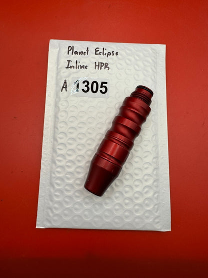 Planet Eclipse Inline HPR Star reg - used paintball hpr inline regulator - red anno