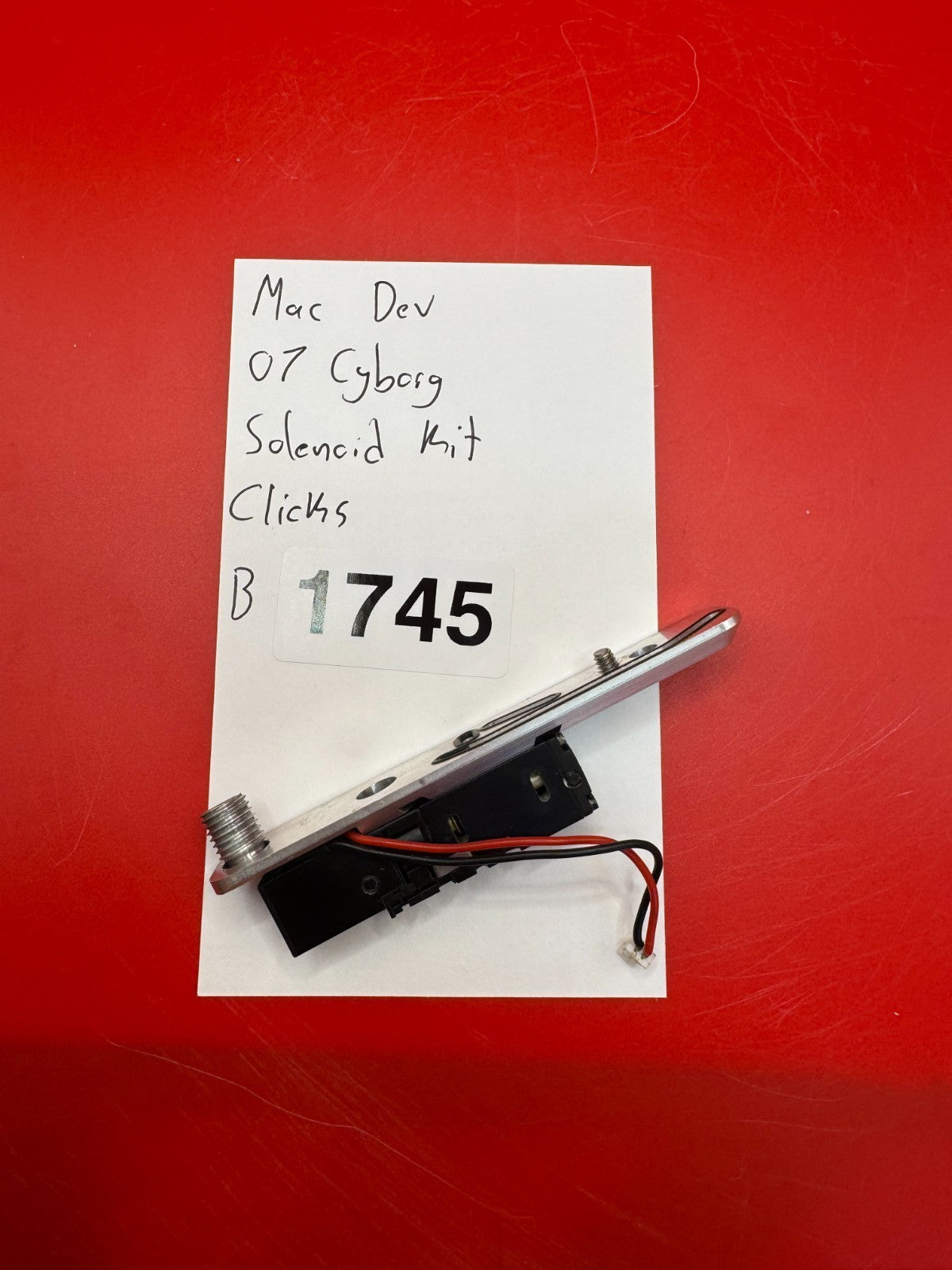 Mac Dev 07 Cyborg Solenoid Kit Clicks