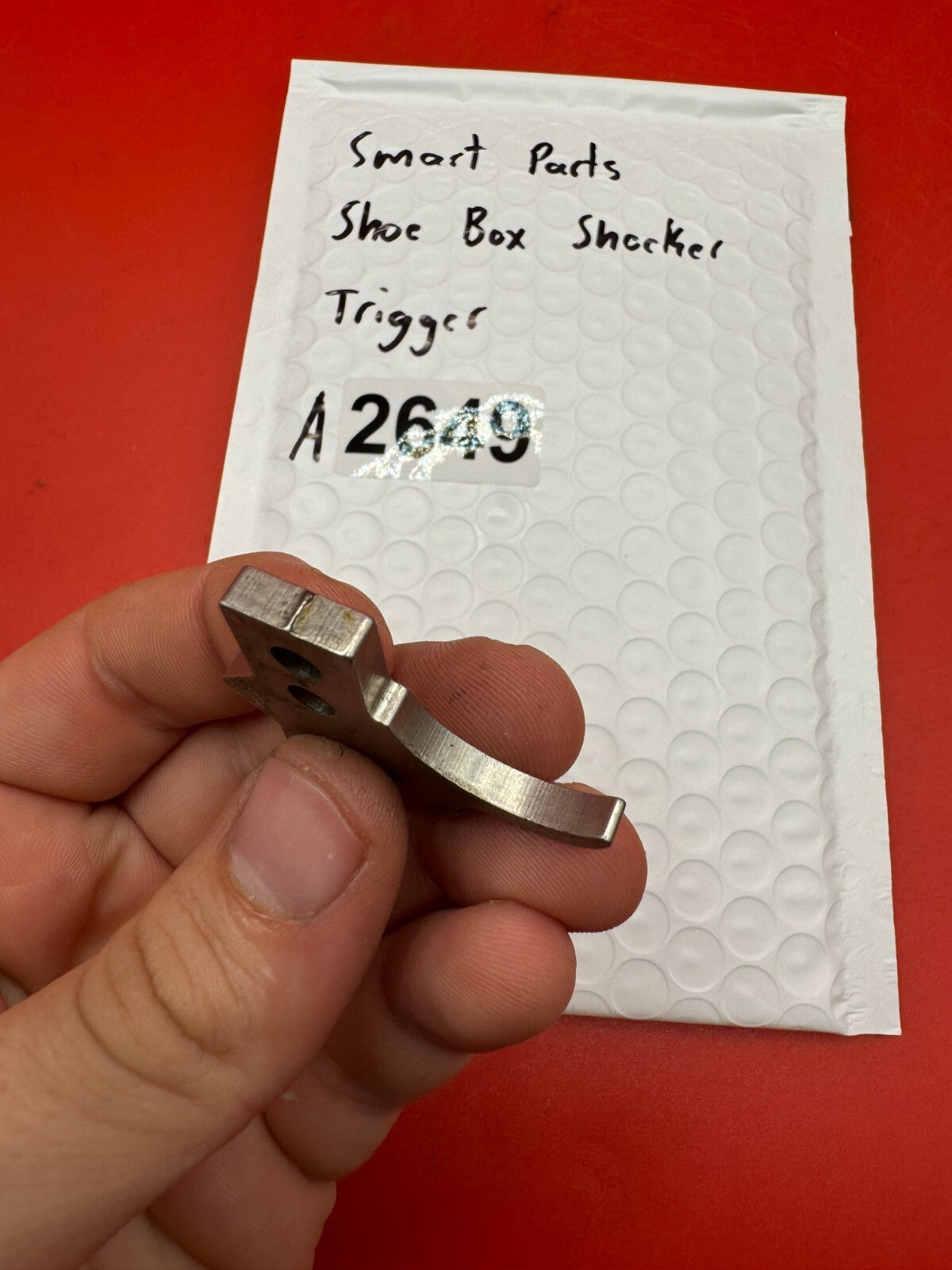 Smart Parts Show Box Shocker Trigger - used paintball trigger - silver