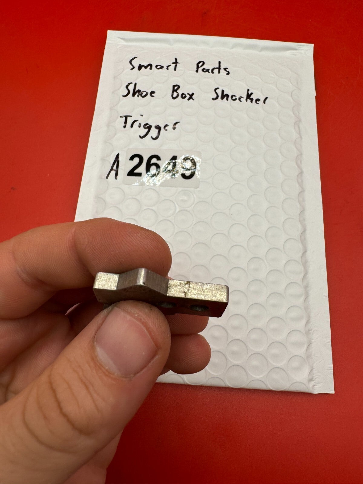 Smart Parts Show Box Shocker Trigger - used paintball trigger - silver