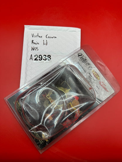 Virtue Crown Rain Lid NOS - used paintball hopper rain lid - clear/chrome