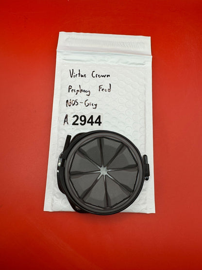 Virtue Crown Prophecy Feed NOS - Grey - used paintball hopper feed lid - grey