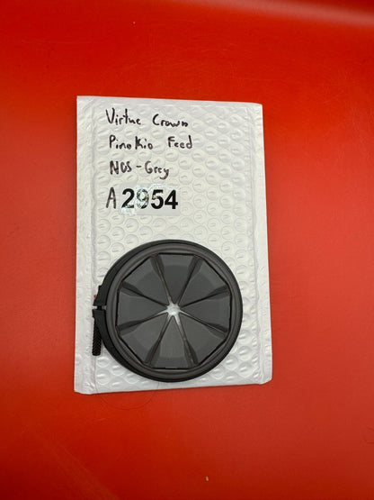 Virtue Crown Pinokio Feed NOS - Grey - used paintball hopper feed lid - grey