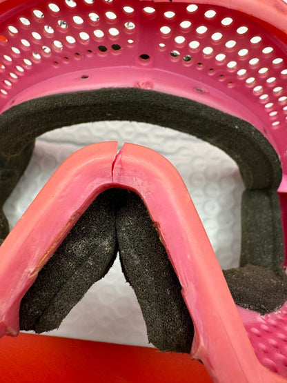 JT Proflex Dated 2005 Pink EPS Frames Original Foam (Cracked nose) - used paintball mask frame - pink
