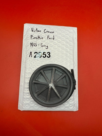 Virtue Crown Pinokio Feed NOS - Grey - used paintball hopper feed lid - grey
