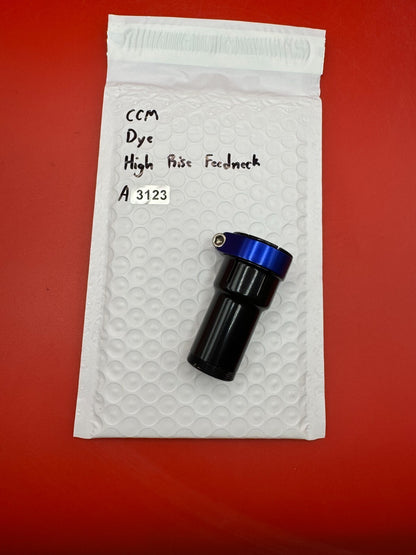 CCM Dye High Rise Feedneck - used paintball feedneck - black/blue