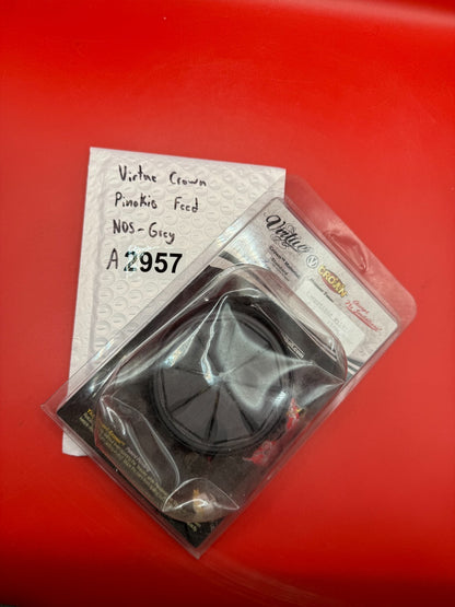 Virtue Crown Pinokio Feed NOS - Grey - used paintball hopper feed lid - grey