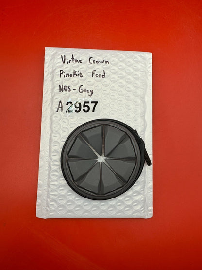 Virtue Crown Pinokio Feed NOS - Grey - used paintball hopper feed lid - grey