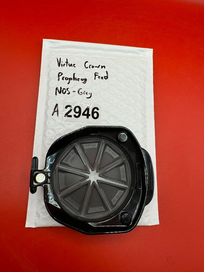Virtue Crown Prophecy Feed NOS - Grey - used paintball hopper feed lid - grey