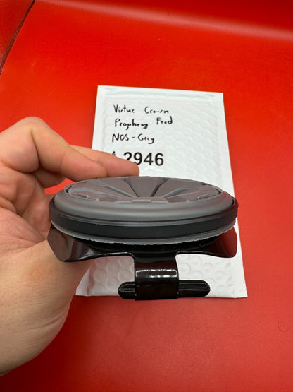 Virtue Crown Prophecy Feed NOS - Grey - used paintball hopper feed lid - grey