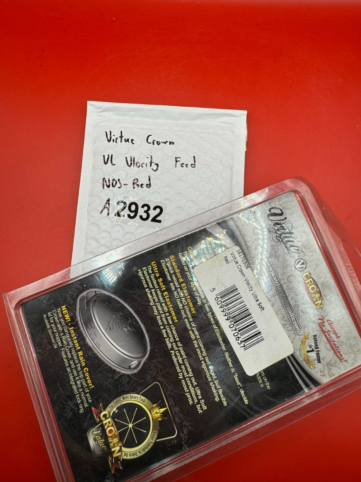 Virtue Crown VL Vlocity Feed NOS - Red