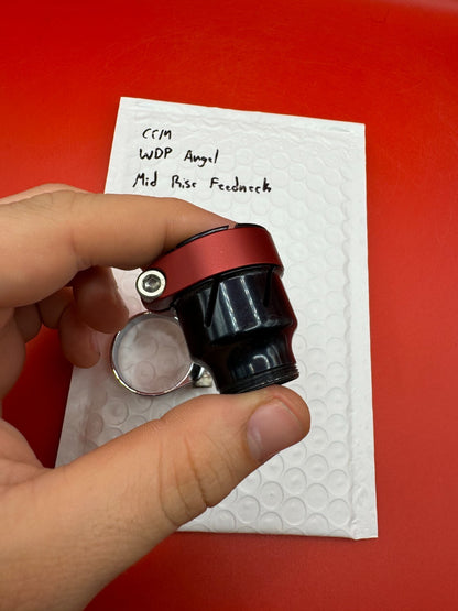 CCM WDP Angel Mid Rise Feedneck - used paintball feedneck - black/red anno
