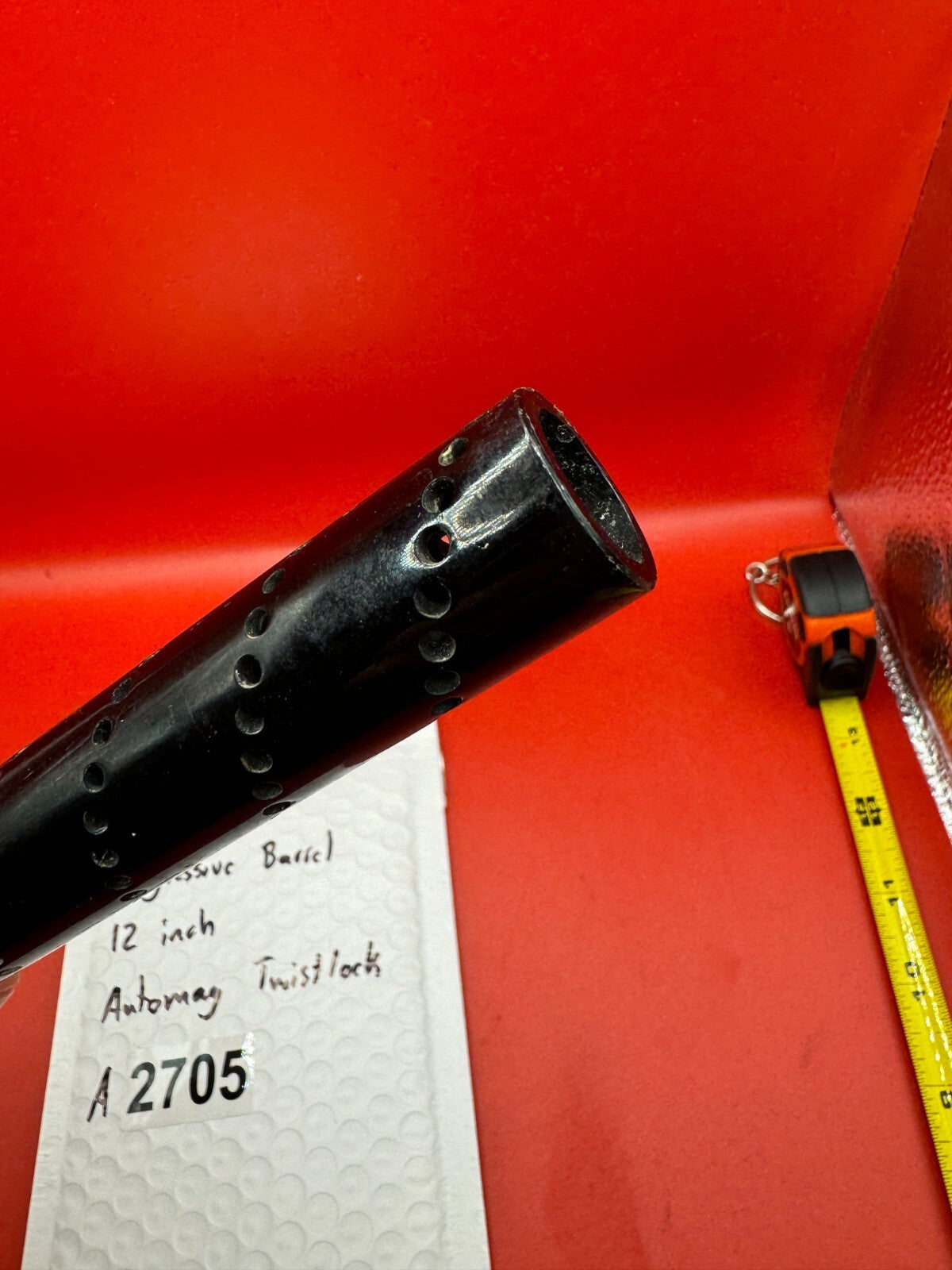 Smart Parts Progressive Paintball Barrel 12 inch Automag Twistlock - used paintball barrel - black