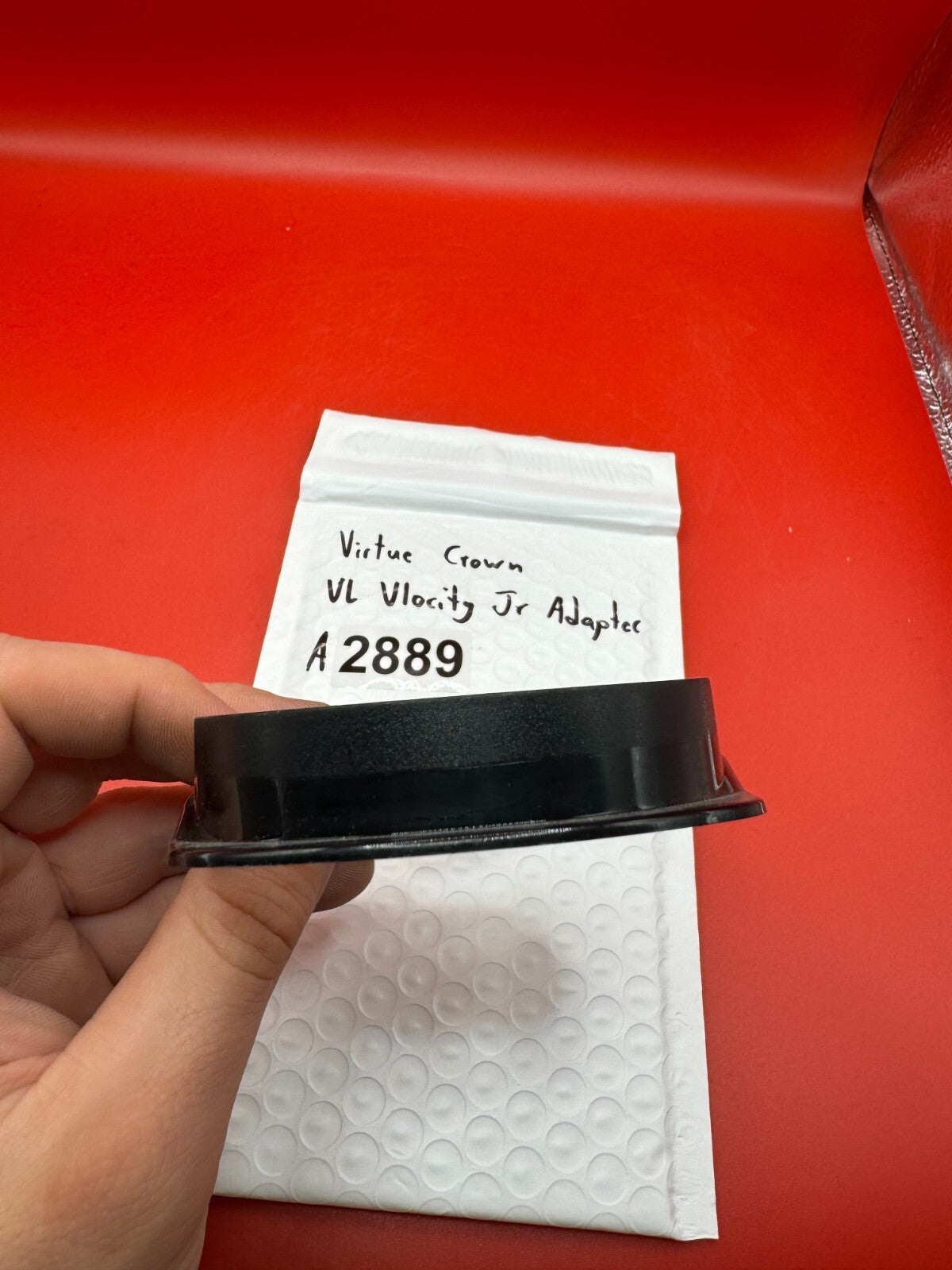 Virtue Crown VL Vlocity Jr Adapter - used paintball feedneck adapter - black