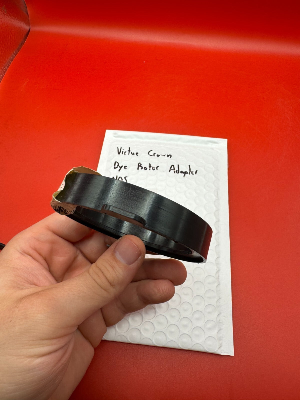Virtue Crown Dye Rotor Adapter NOS - used paintball feedneck adapter - black