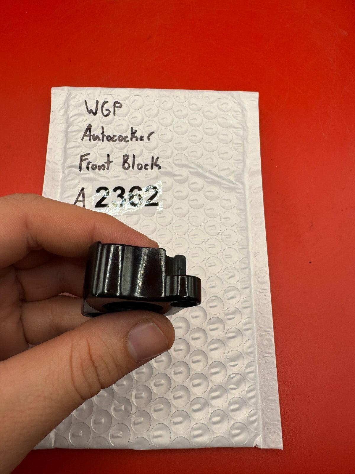 WGP Autococker Front BLock - used paintball front block - black