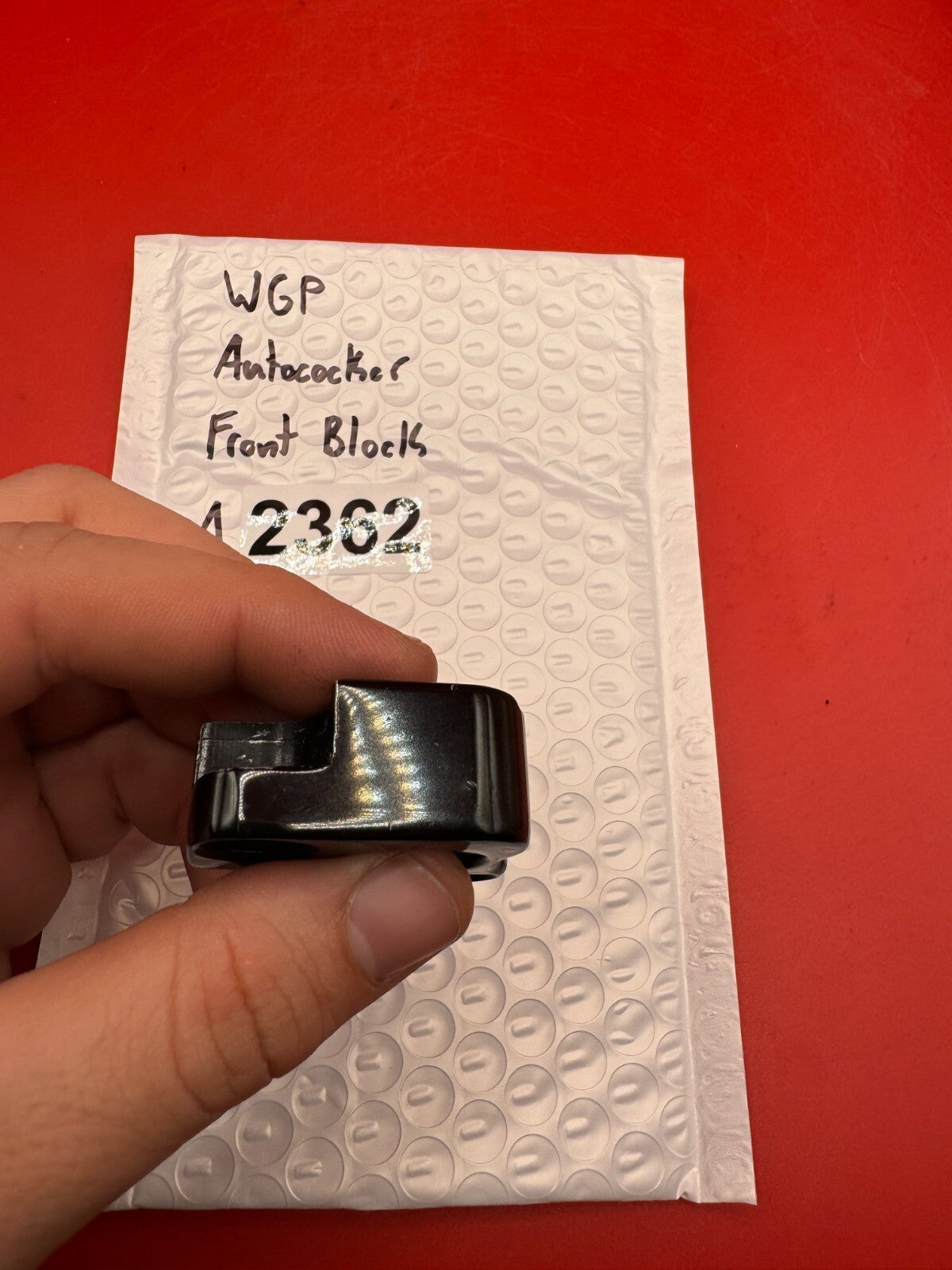WGP Autococker Front BLock - used paintball front block - black