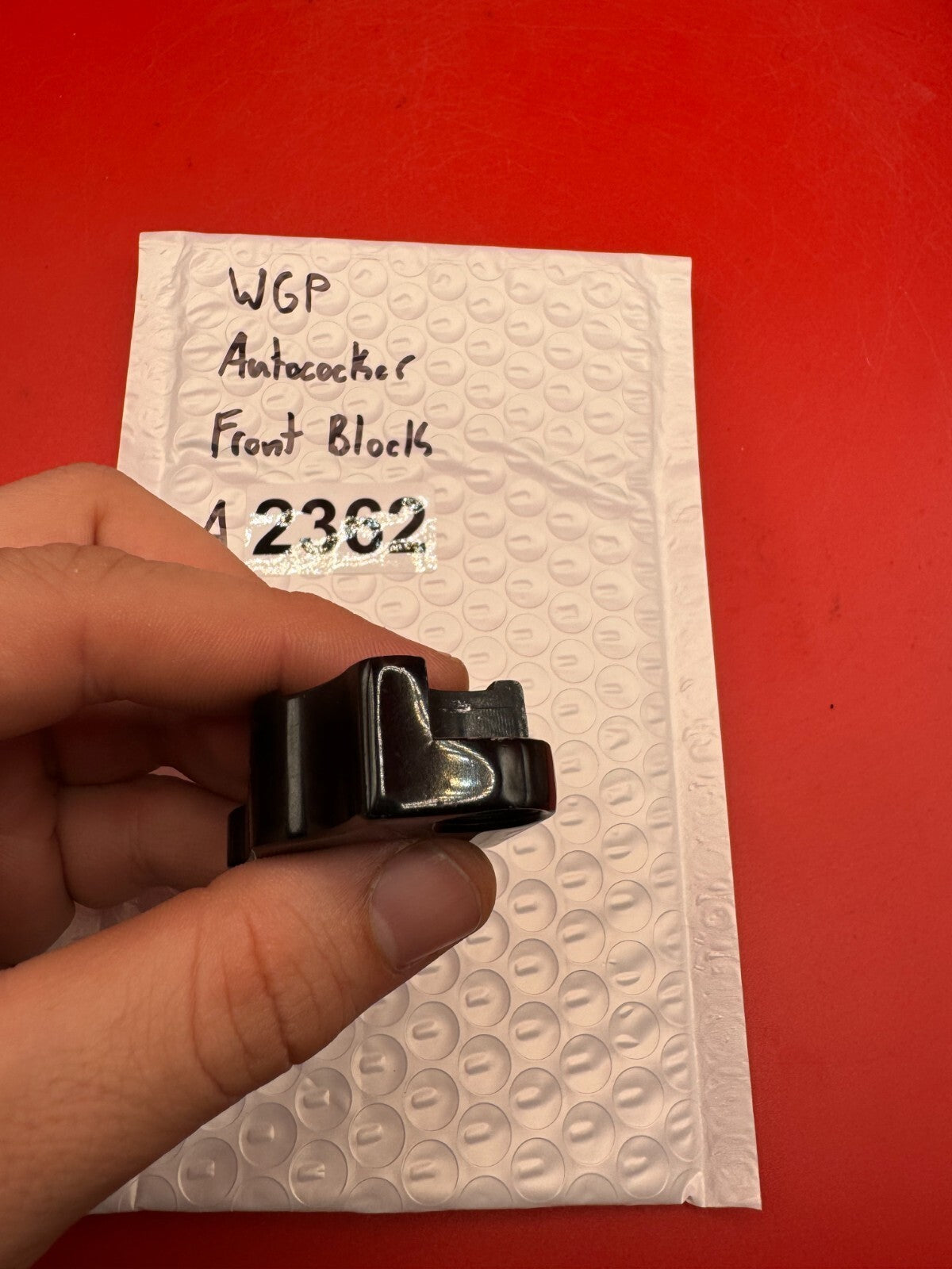 WGP Autococker Front BLock - used paintball front block - black