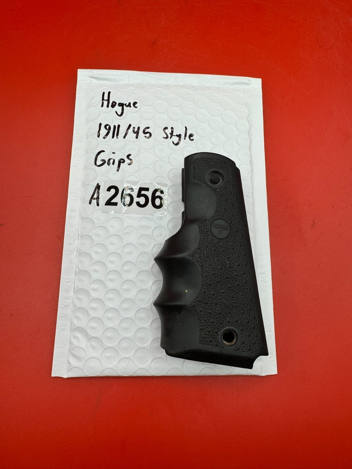 Hogue 1911/45 Style Grips - used paintball grip panel - black