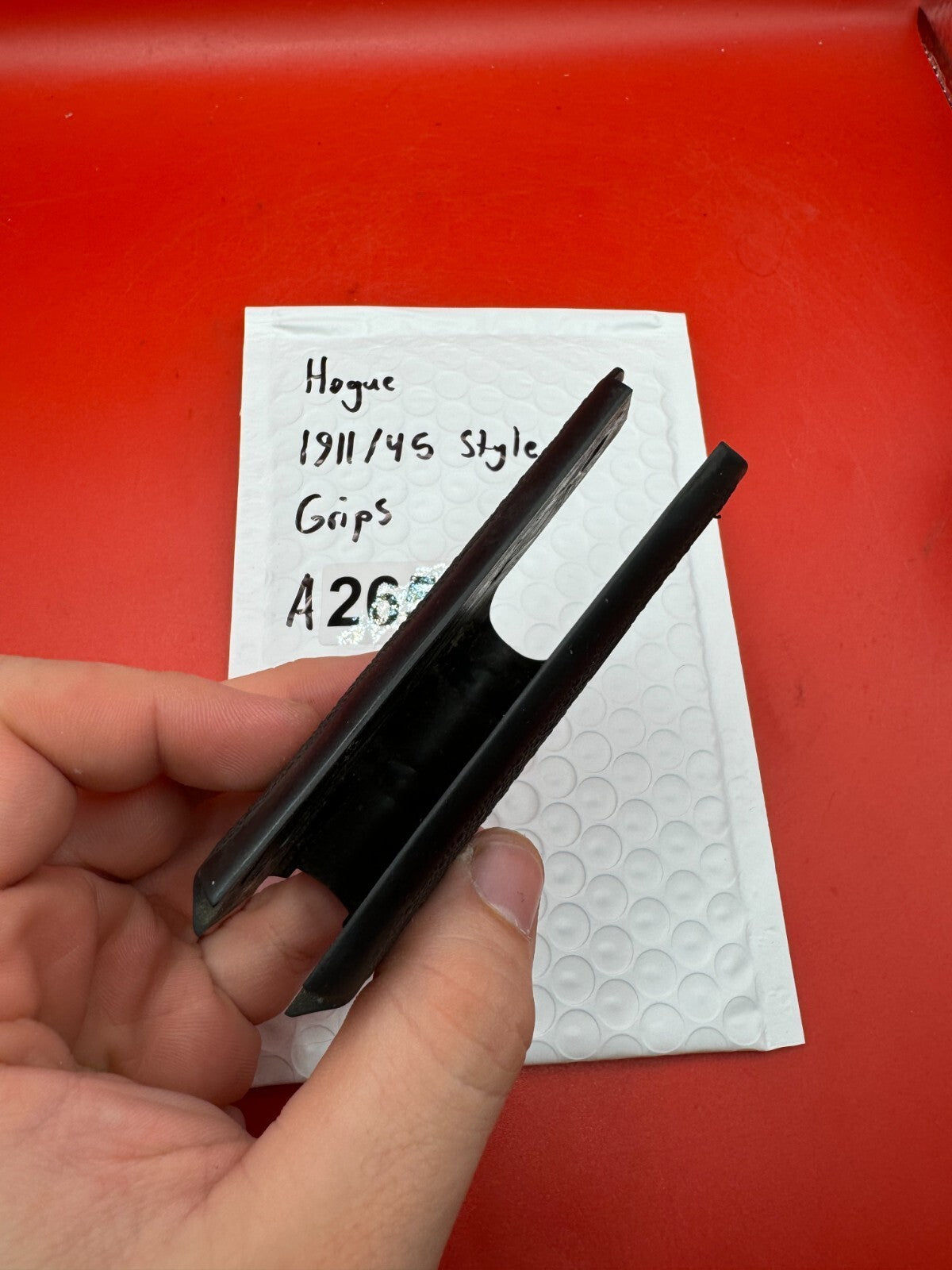 Hogue 1911/45 Style Grips - used paintball grip panel - black