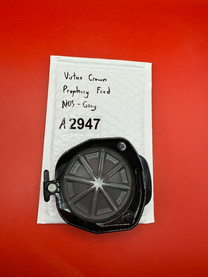 Virtue Crown Prophecy Feed NOS - Grey - used paintball hopper crown / feed lid - grey