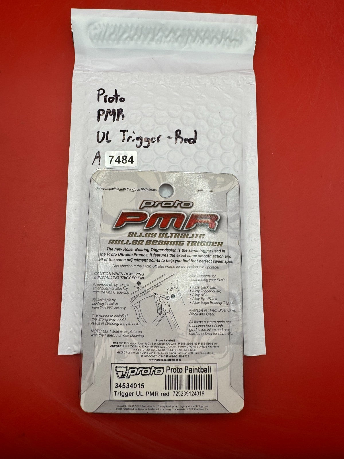 Proto PMR UL Trigger - Red