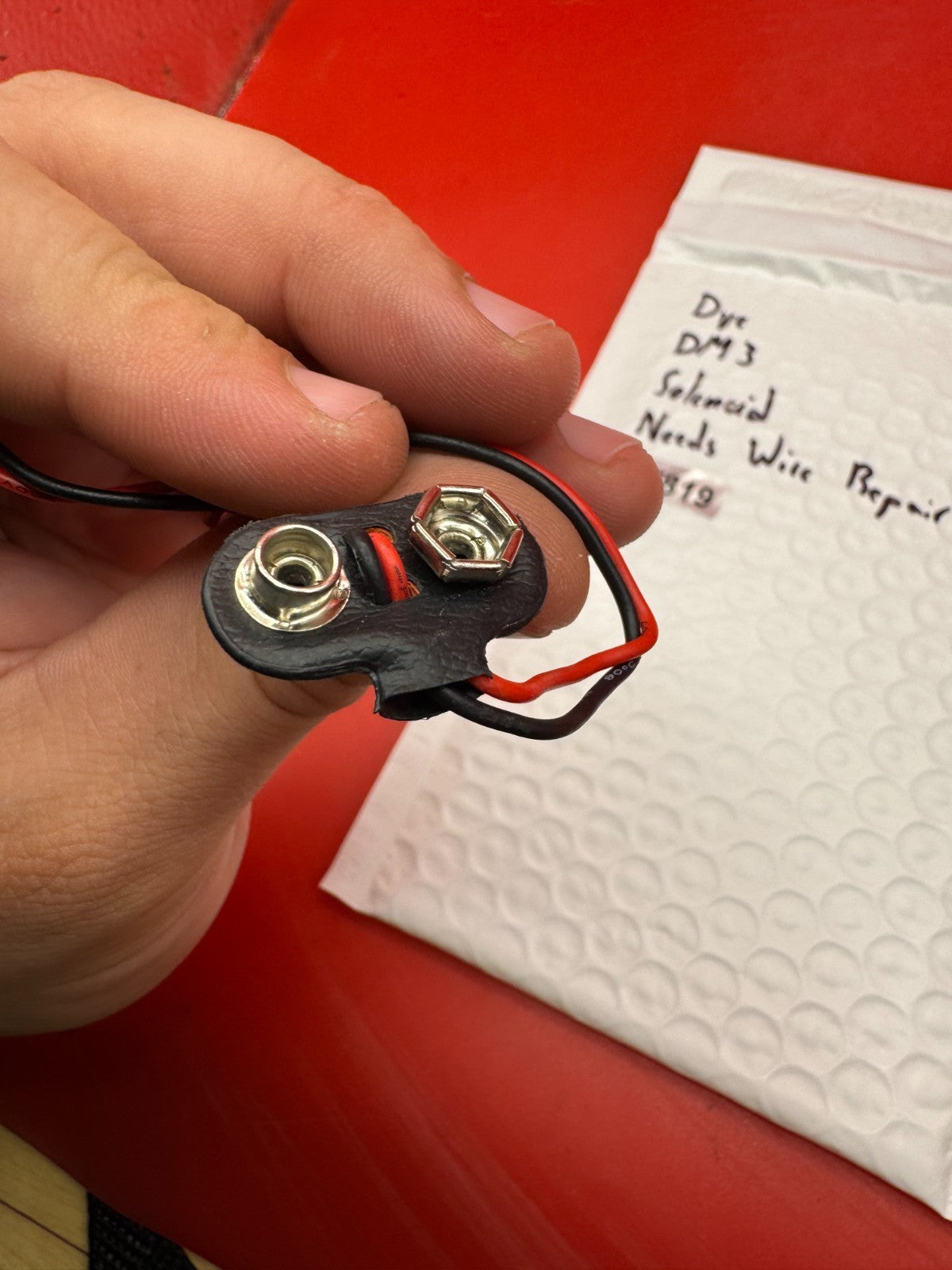 Dye DM3 Solenoid Needs Wire Repair