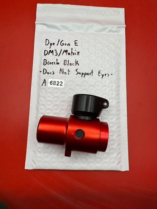 Dye/Gen E DM3/Matrix Breech Block - Does Not Support Eyes