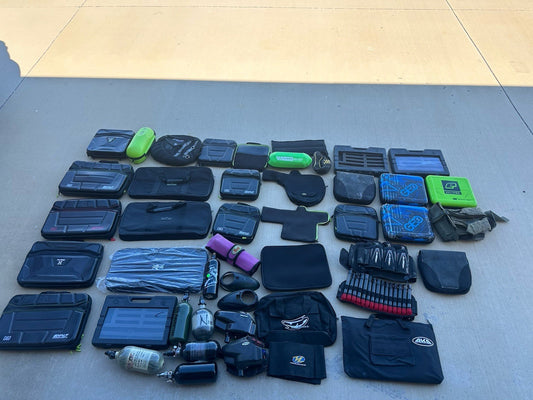 Paintball Lot - Cases, Tanks, Bags, Hoppers And More