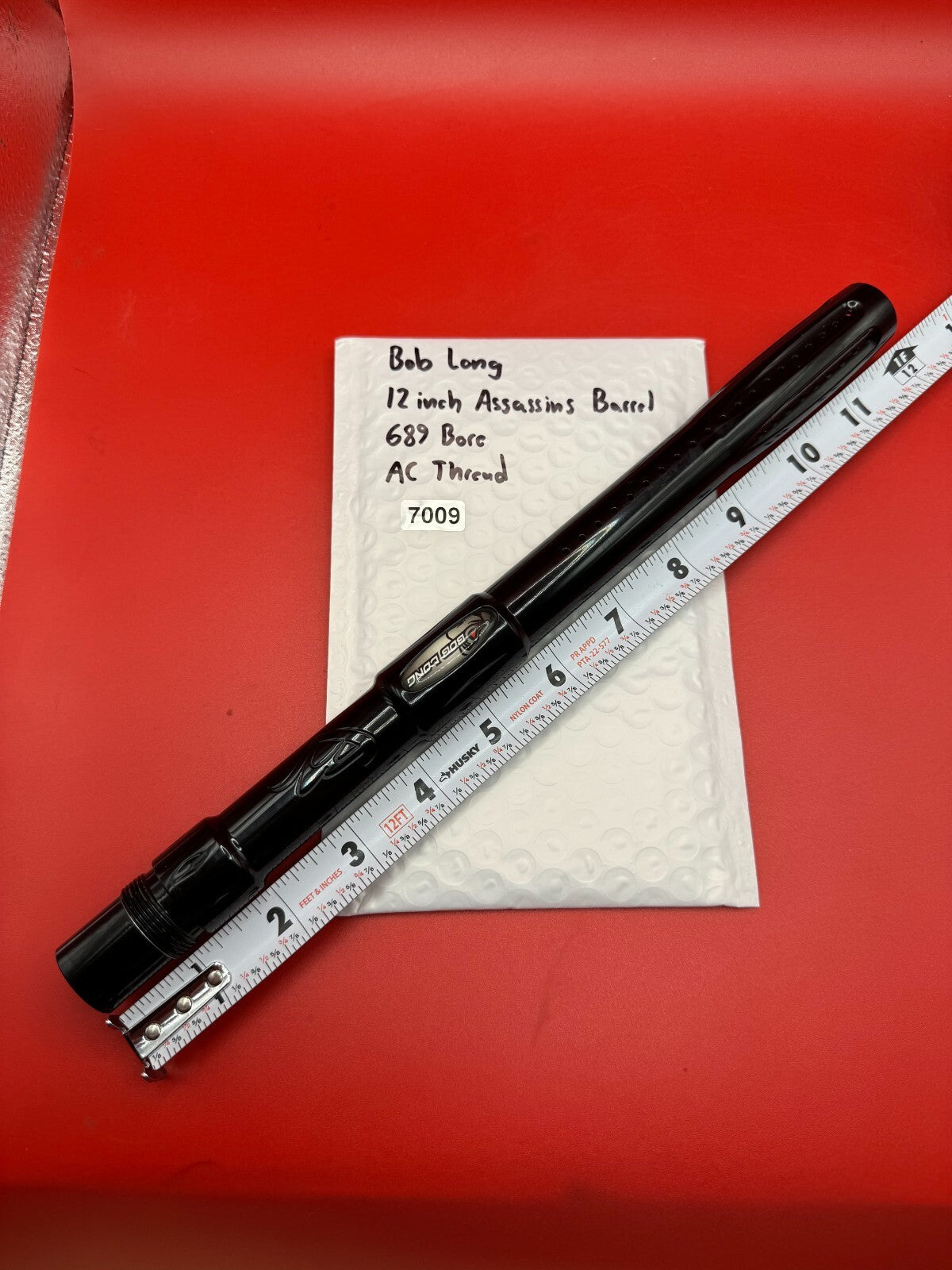 Bob Long 12 inch Assassins Paintball Barrel 689 Bore AC Thread