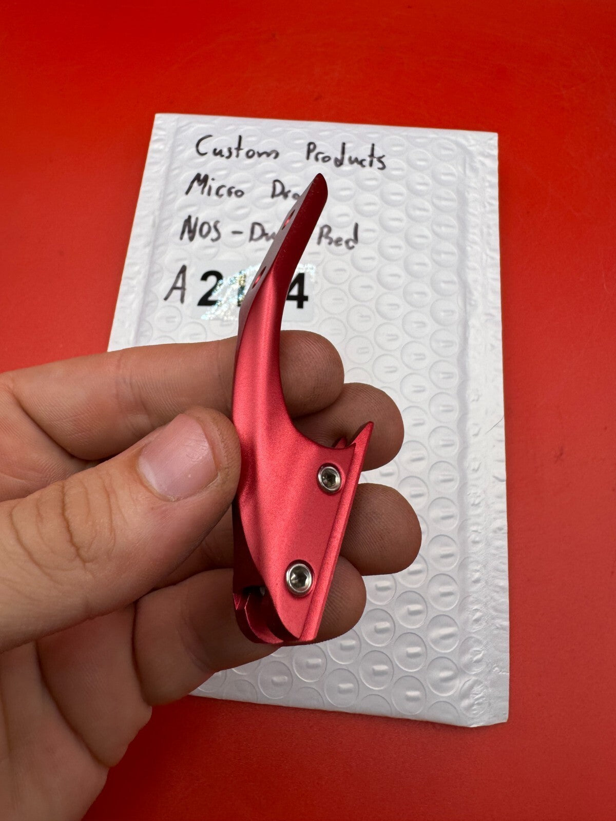 Custom Products Micro Drop NOS-Dust Red - used paintball drop forward / micro drop - dust red