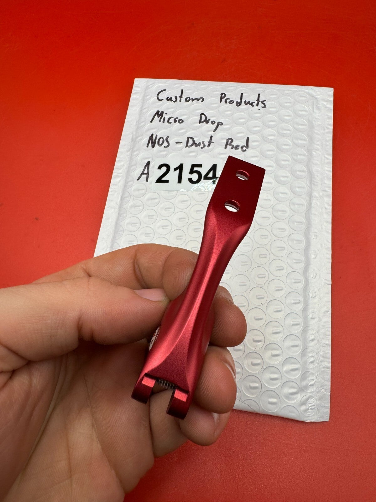 Custom Products Micro Drop NOS-Dust Red - used paintball drop forward / micro drop - dust red