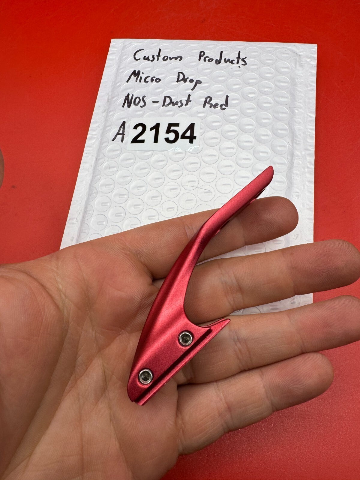 Custom Products Micro Drop NOS-Dust Red - used paintball drop forward / micro drop - dust red