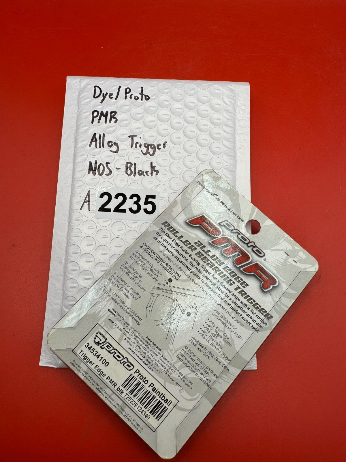 Dye/Proto PMR Alloy Trigger NOS-Black