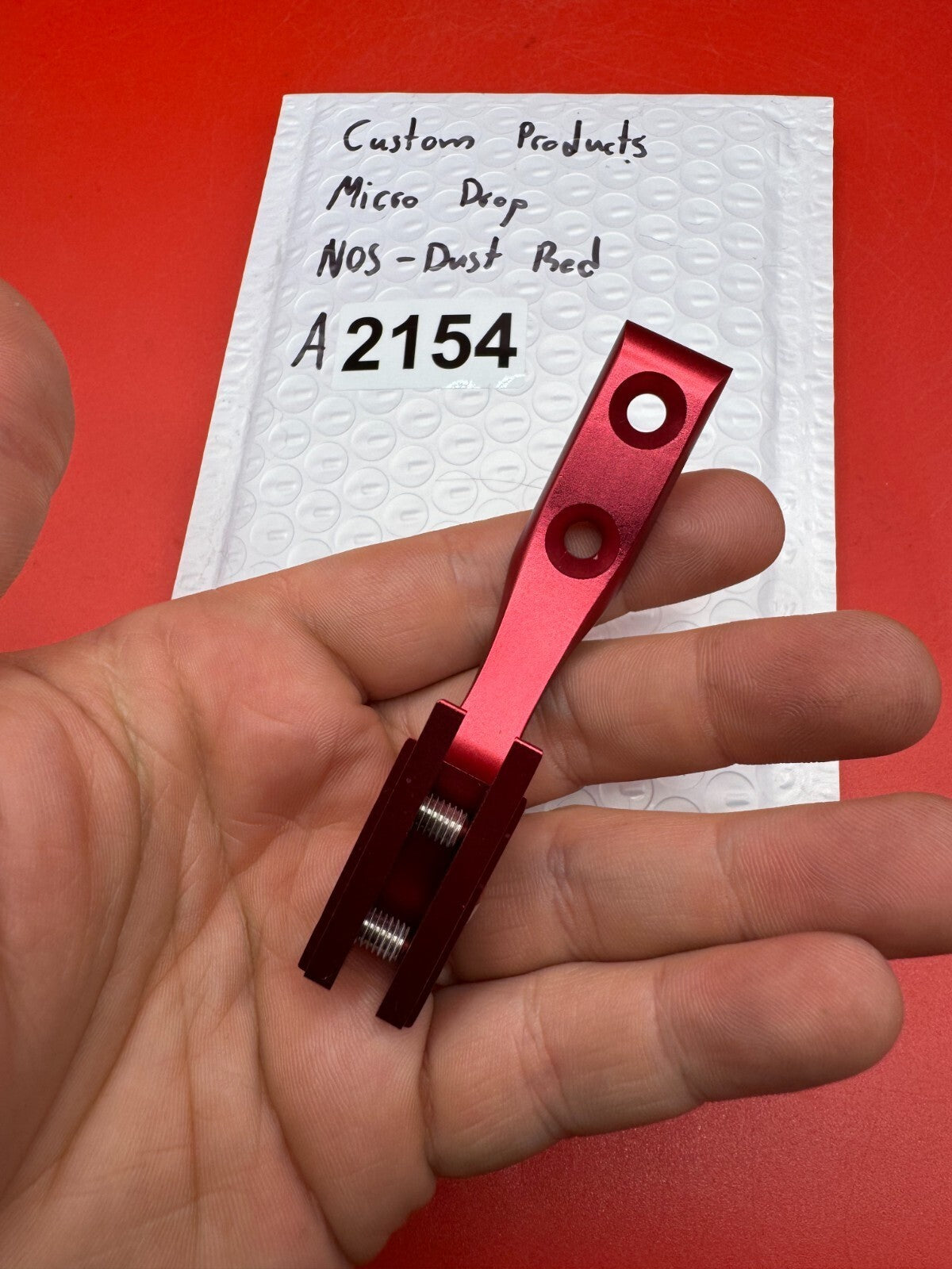 Custom Products Micro Drop NOS-Dust Red - used paintball drop forward / micro drop - dust red