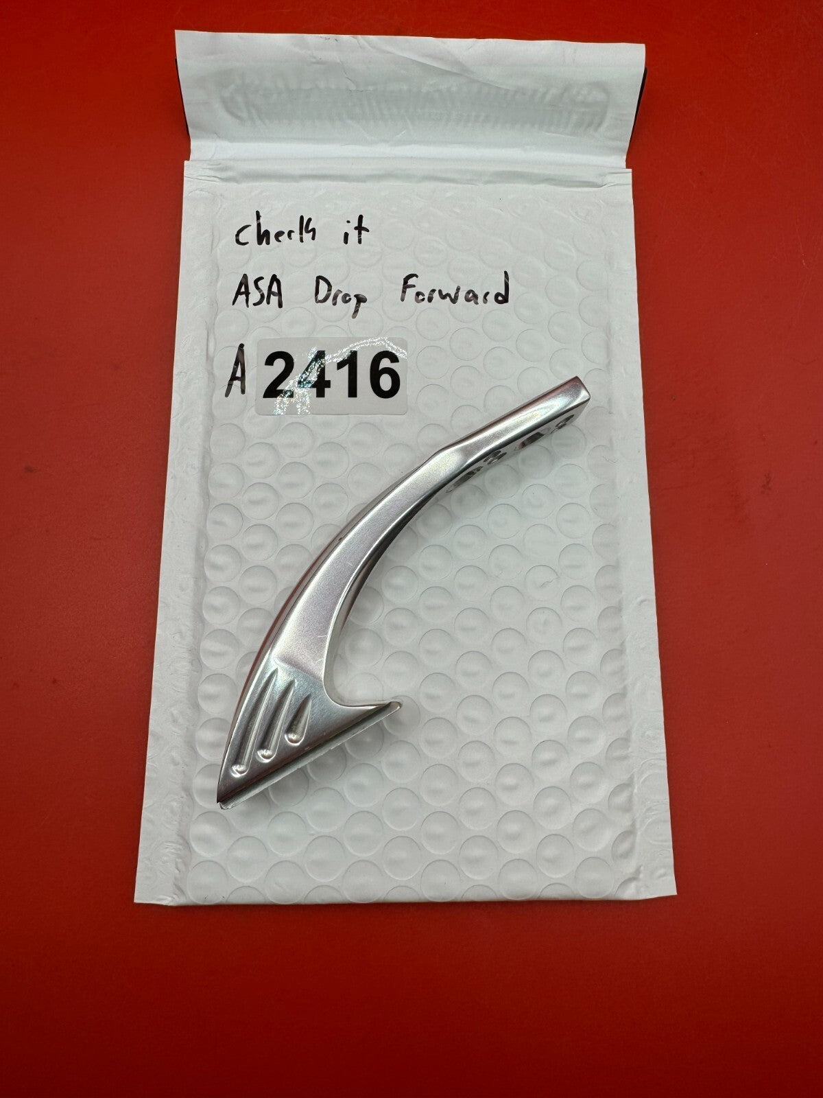 Check It ASA Drop Forward - used paintball asa drop forward - silver