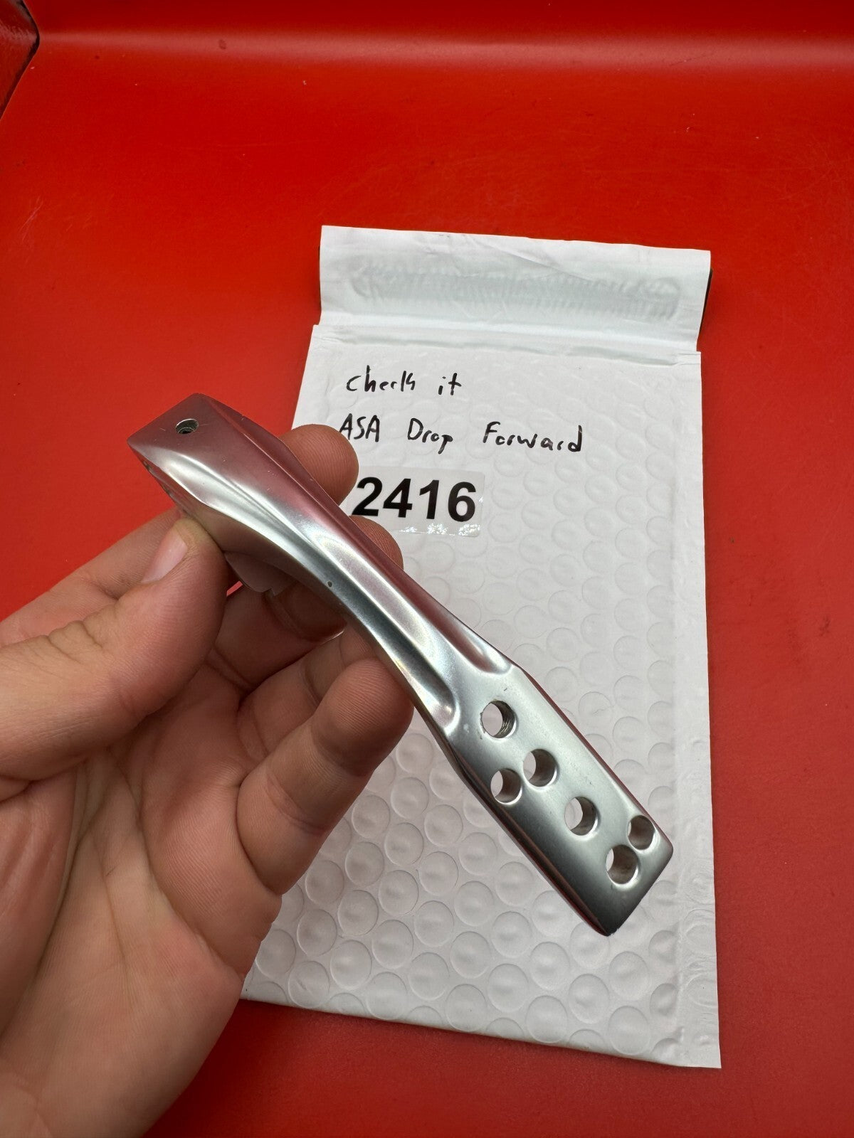 Check It ASA Drop Forward - used paintball asa drop forward - silver