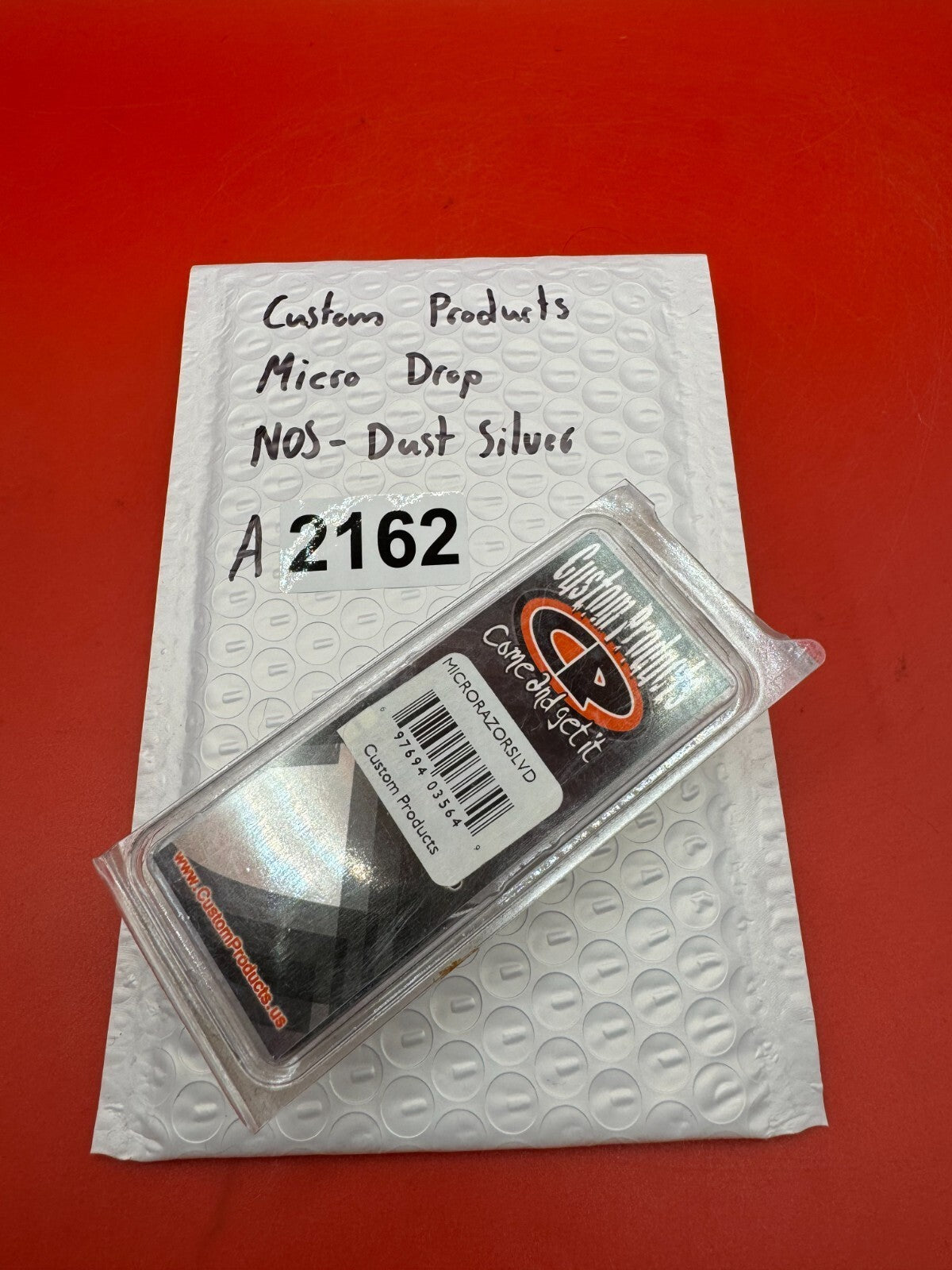 Custom Products Micro Drop NOS-Dust Silver - used paintball drop forward - dust silver
