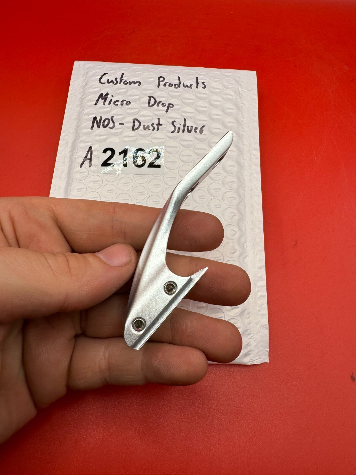 Custom Products Micro Drop NOS-Dust Silver - used paintball drop forward - dust silver