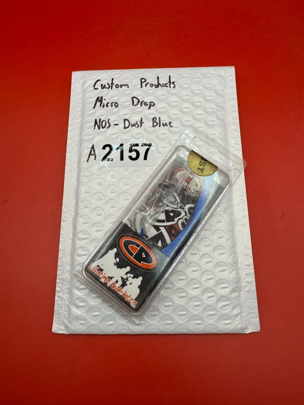 Custom Products Micro Drop NOS-Dust Blue - used paintball drop forward / micro drop asa adapter - dust blue