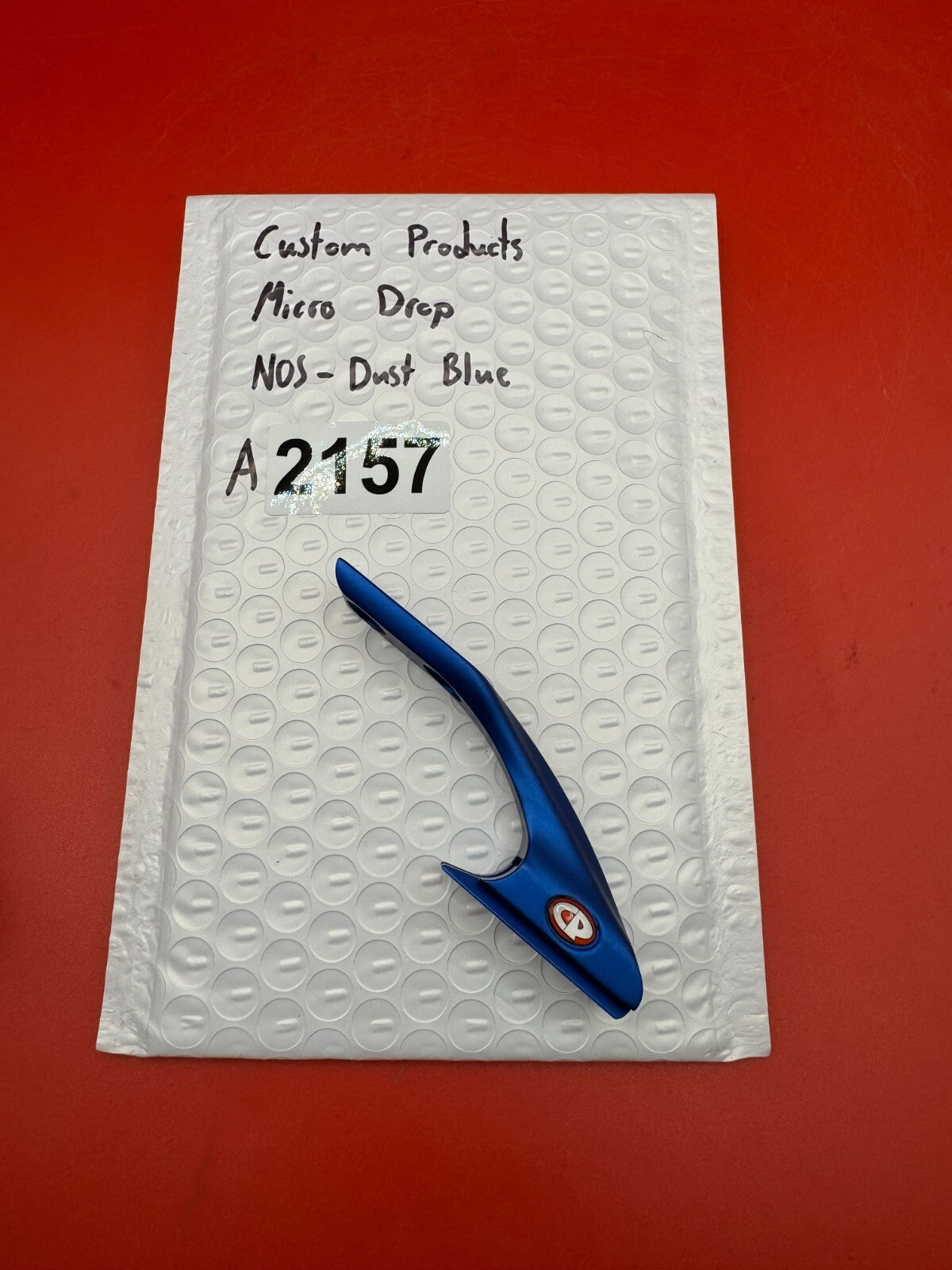 Custom Products Micro Drop NOS-Dust Blue - used paintball drop forward / micro drop asa adapter - dust blue