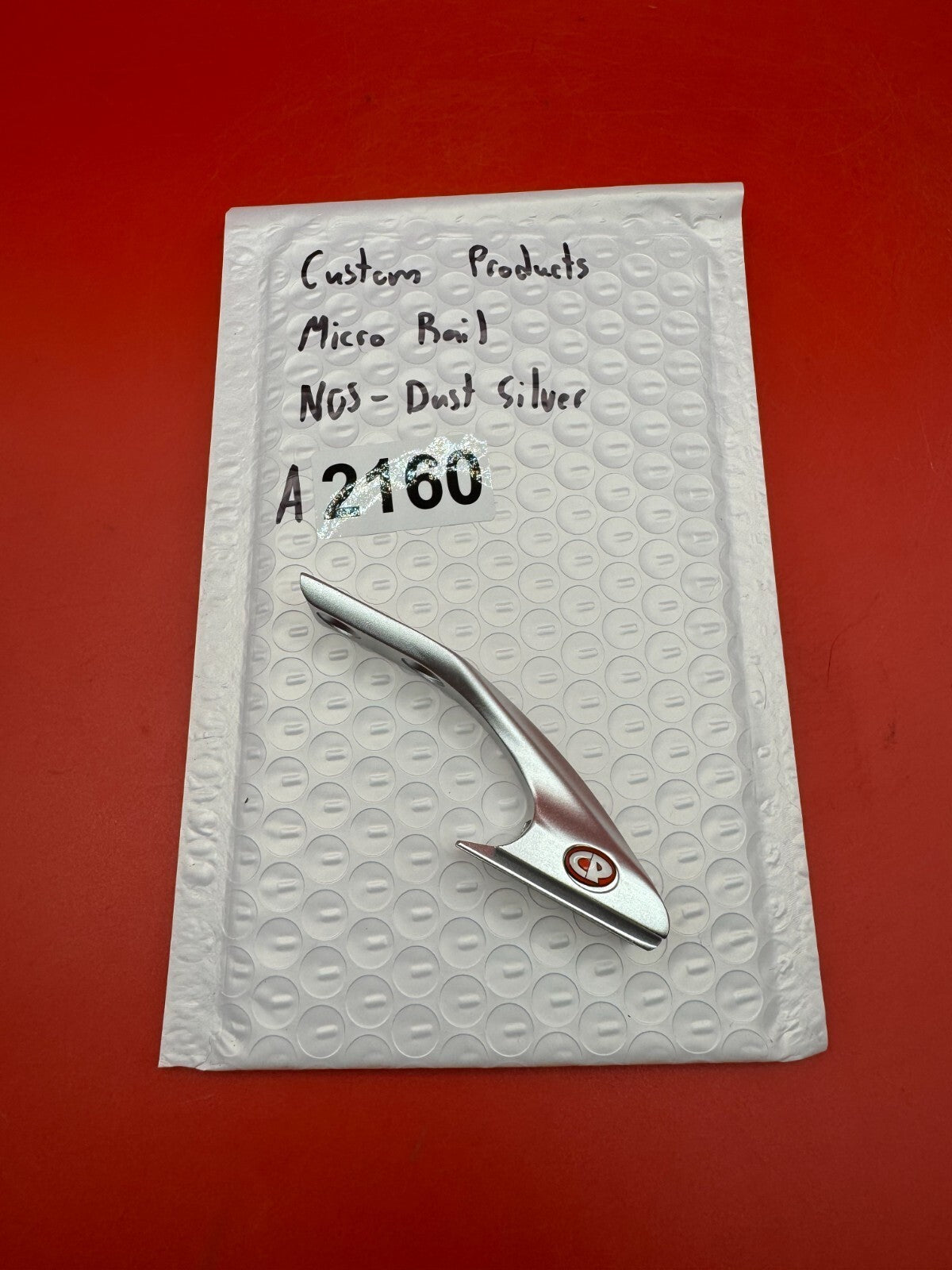 Custom Products Micro Rail NOS-Dust Silver - used paintball trigger bail - dust silver